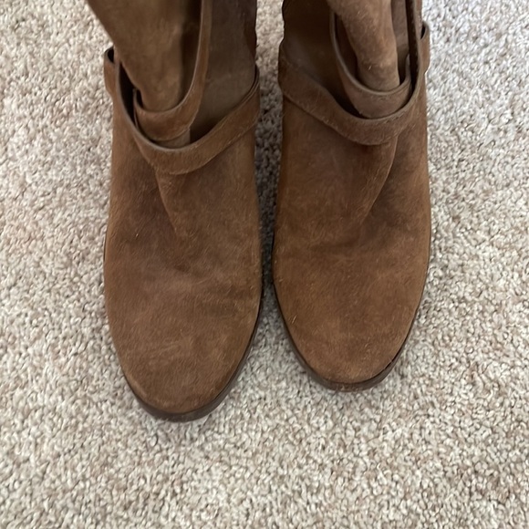 Tory Burch suede brown buckle ankle boots 8.5 great condition - Picture 7 of 11